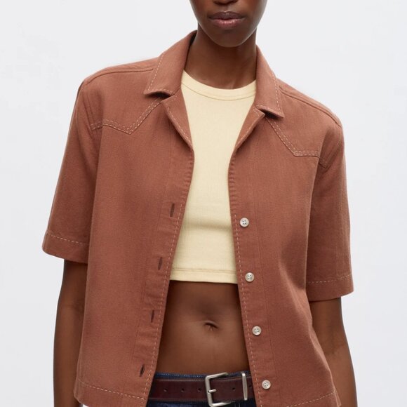 KOTN Tops - KOTN Asmar button up western shirt